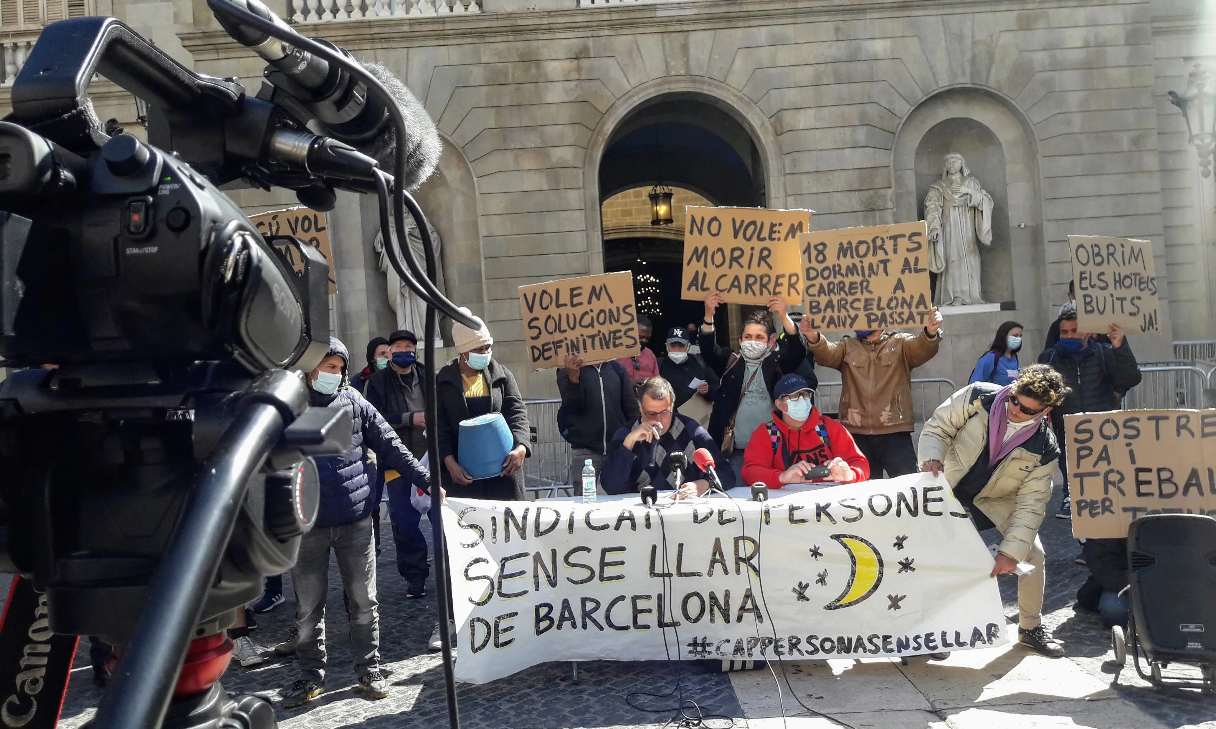 S'ha creat a Barcelona el primer Sindicat de Persones sense llar