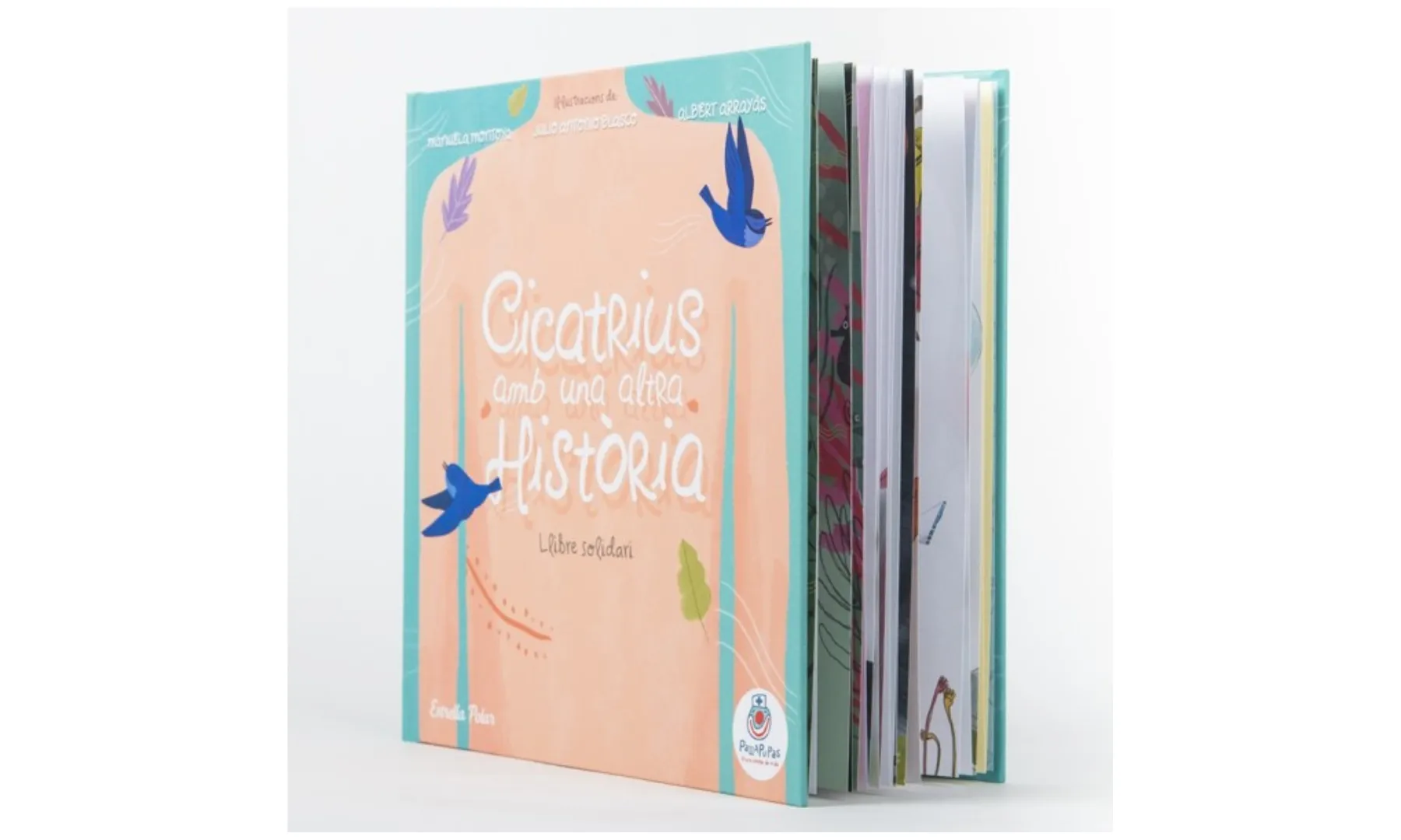 Llibre 'Cicatriu amb una altra història' realitzat per l'entitat Pallapupas.