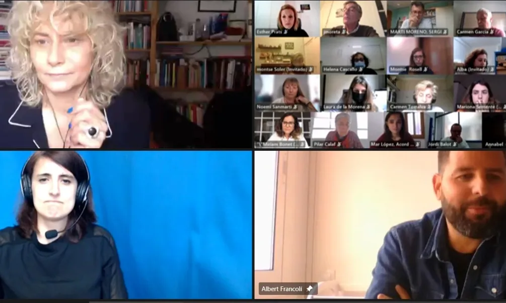 Un moment de la presentació de la guia ‘Com fer accessible el teu pla de voluntariat’, conduïda per la periodista Mònica Terribas.