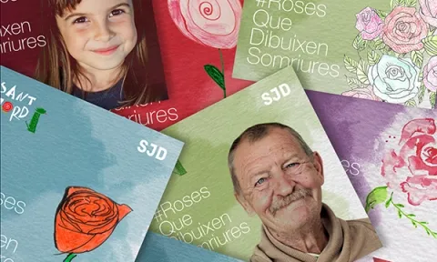 Campanya #RosesQueDibuixenSomriures de l'Obra Social Sant Joan de Déu