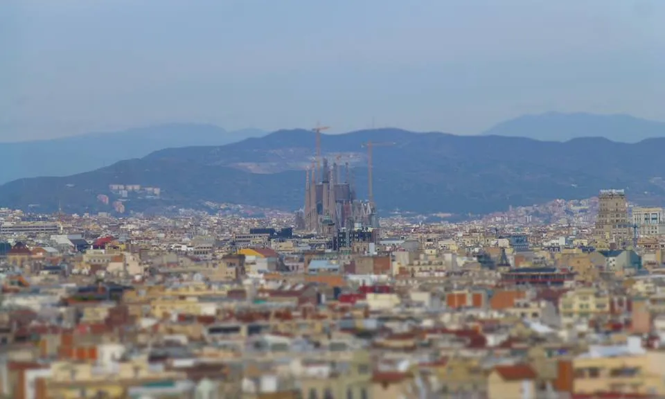 Vistes de Sants des de Barcelona.