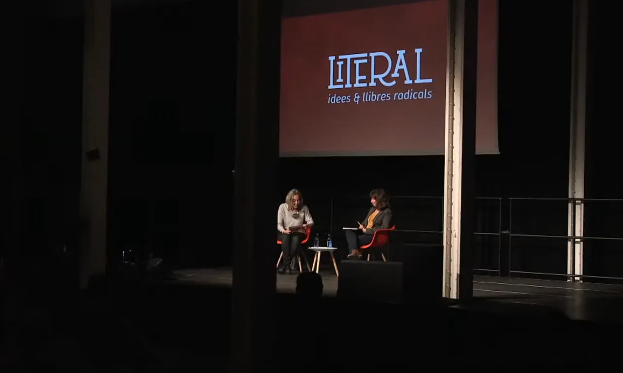 Yayo Herrero i Ingrid Guardiola conversen a la fira Literal