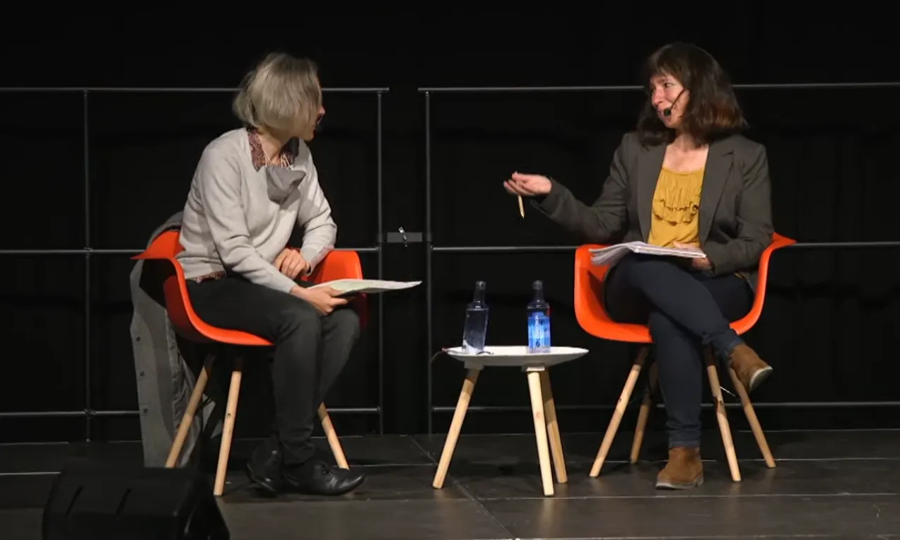 Yayo Herrero i Ingrid Guardiola conversen a la fira Literal