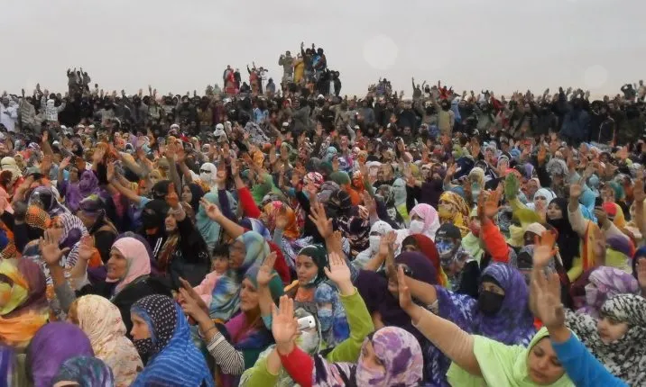 Protesta pacífica de Gdeim Izik del 2010. 