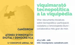 Cartell de la Viquimarató al Canòdrom