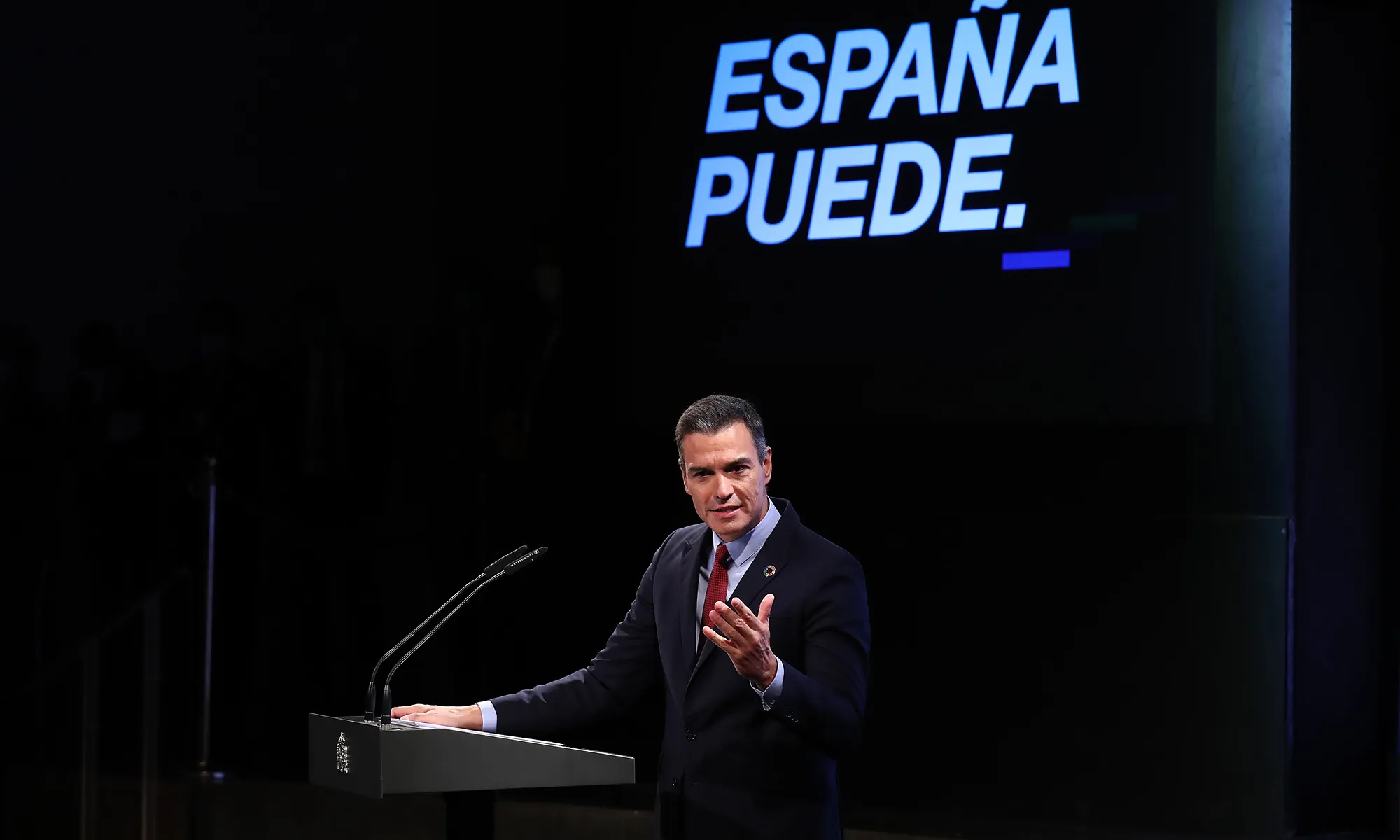 Pedro Sánchez a la conferencia sobre el pla 'España puede'