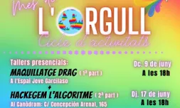 Cartell del cicle Hackegem l’algoritme: maquillatge drag contra la detecció facial