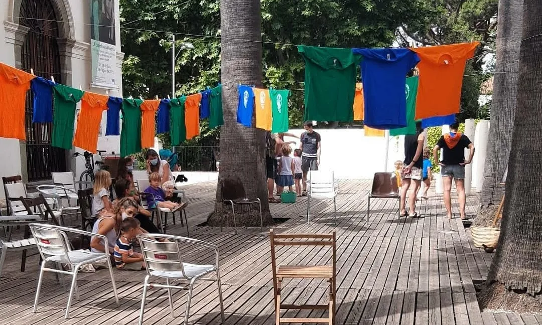 Grup de joves i nens de l'associació La Rierada.