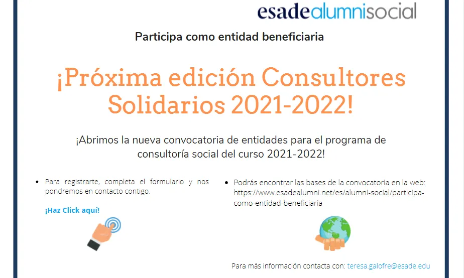 Convocatòria Consultors Solidaris