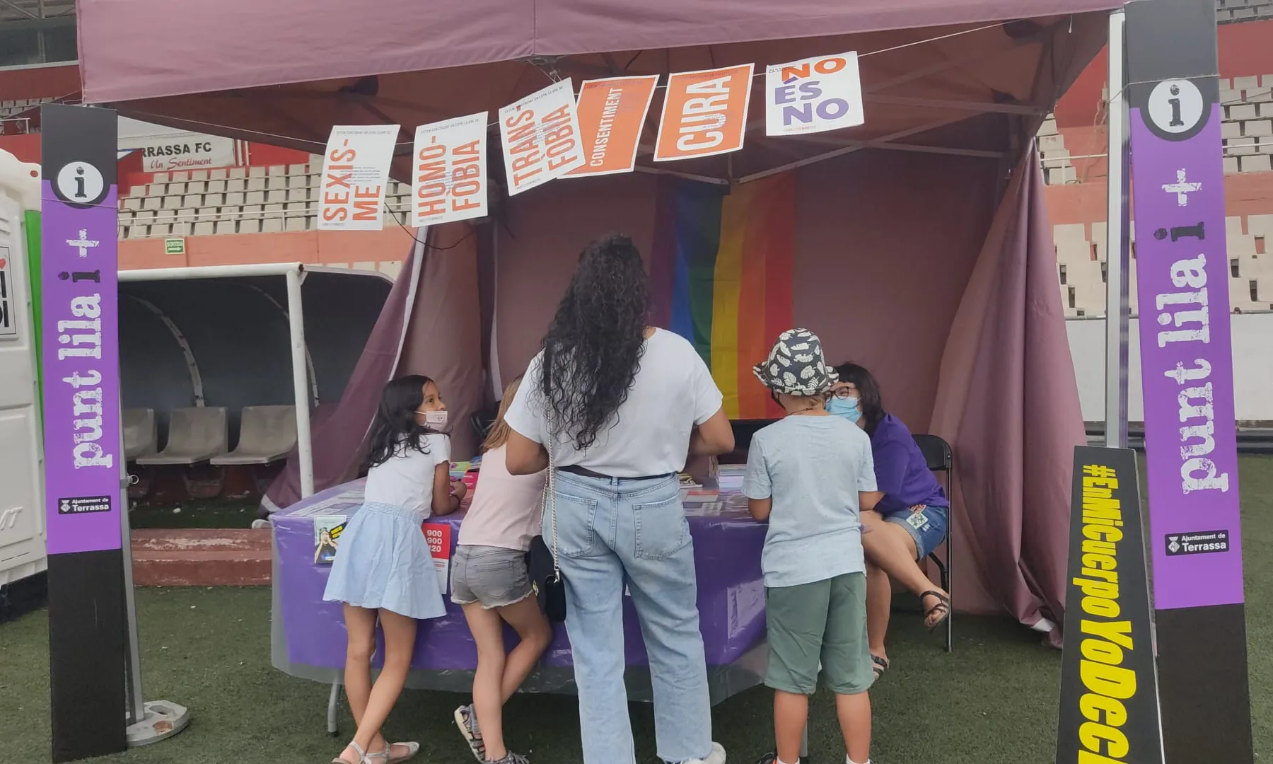 L'atenció als punts lila es fa sempre sense tabús, sense qüestionar i sense jutjar.