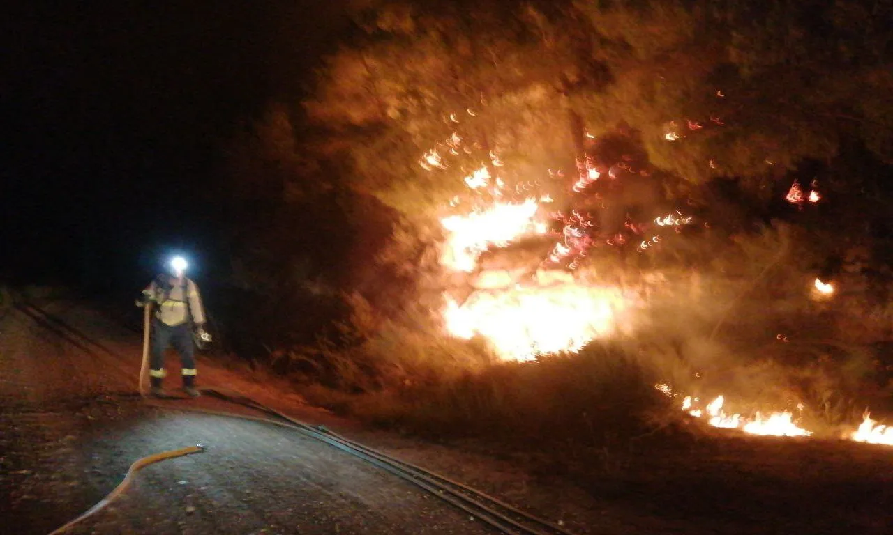 Incendi a Corbera d'Ebre el 10 d'agost.