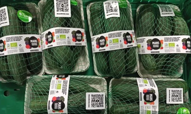 A través del codi QR es pot descobrir l'origen del producte.