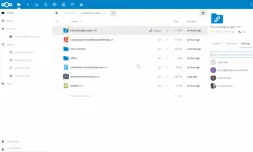 Interfície de Nextcloud.