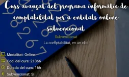 El curs s'adreça a les entitats que volen utilitzar el programa de Comptabilitat de Suport Tercer Sector. Font: Fundesplai.