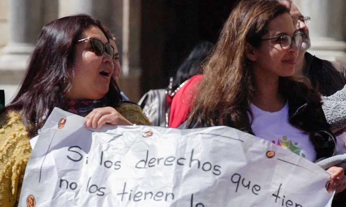 Manifestació de dones treballadores del sector de les cures.