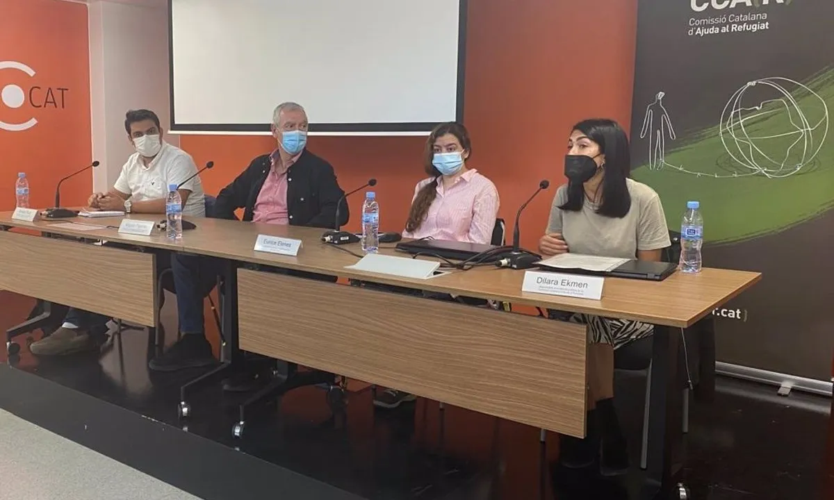 Presentació de la campanya 'Sense Refugi' de la Comissió Catalana d'Ajuda al Refugiat (CCAR).