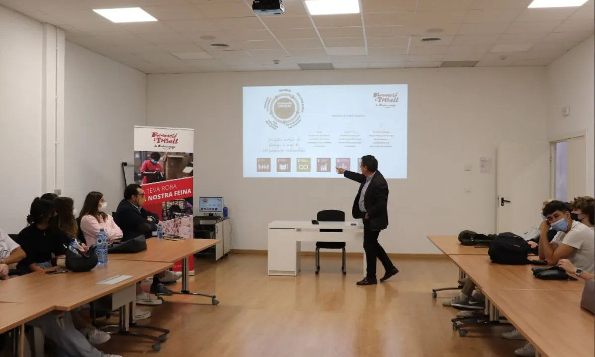 Imatge d'una de les accions que la fundació va dur a terme durant la Setmana Ciutadana d’Alimentació Saludable.
