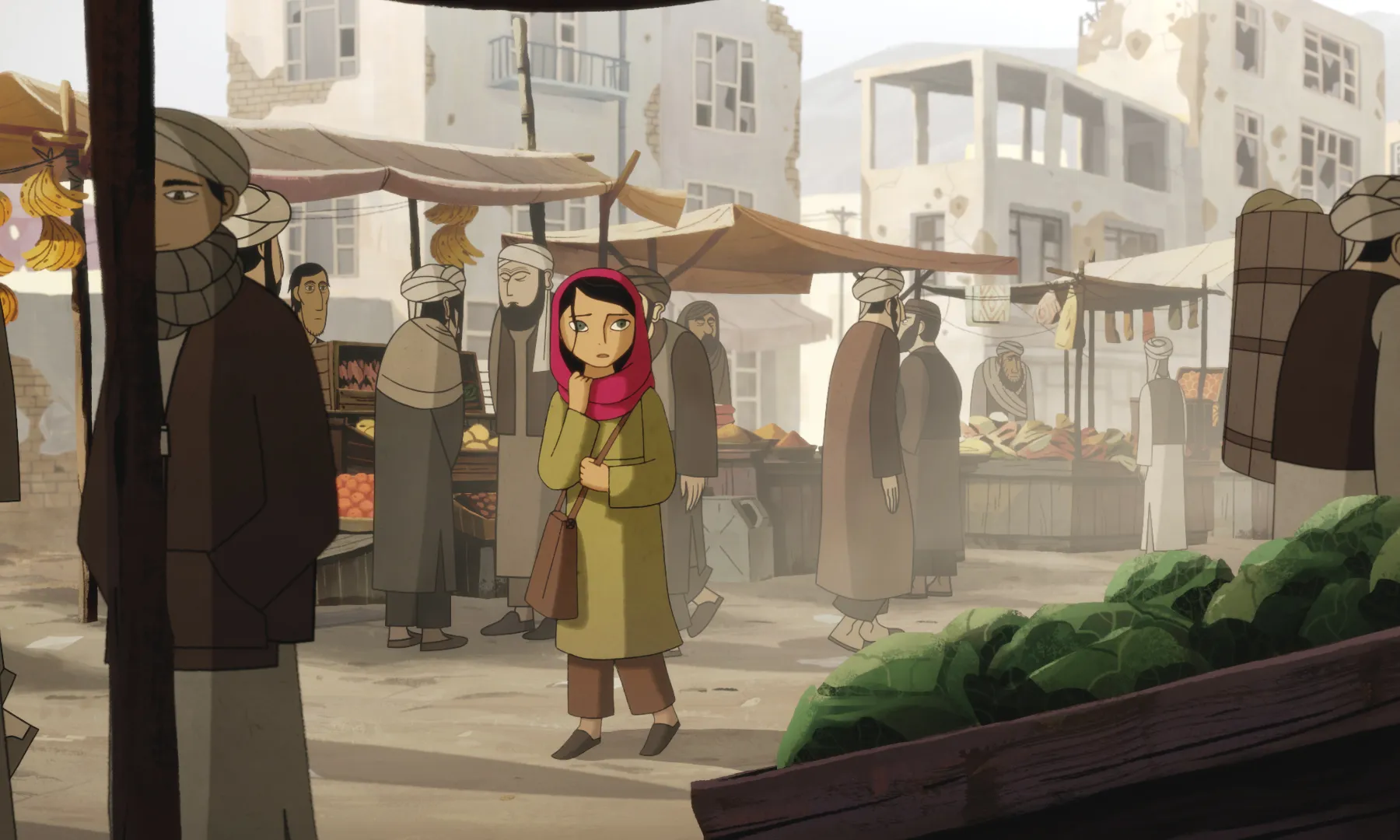 Fotograma del film 'El pa de la guerra', de Nora Twomey, que tracta la cruesa de la situació de la dona i les nenes a l’Afganistan 