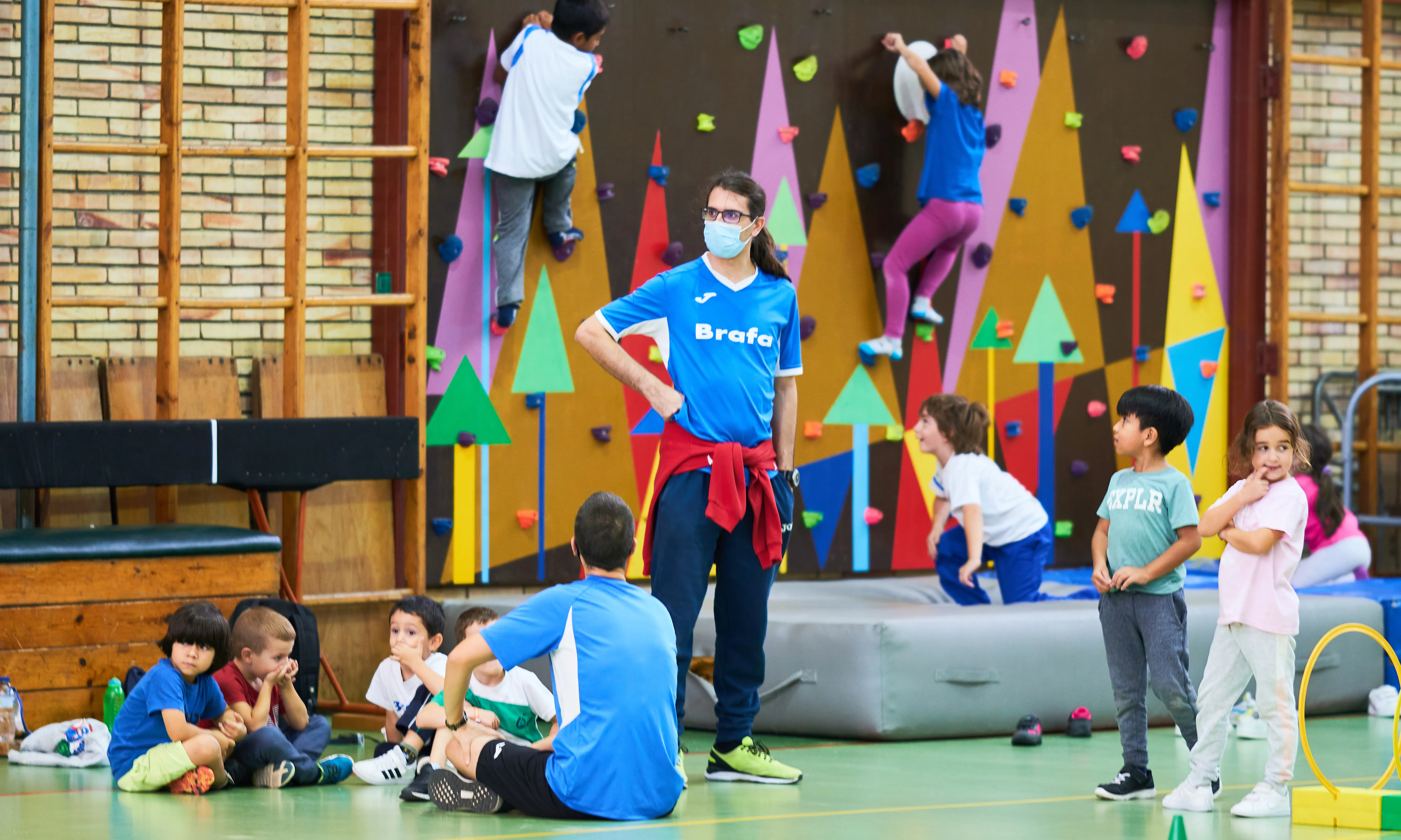 La tasca de la fundació comença amb la canalla més petita del programa d'Iniciació Esportiva.