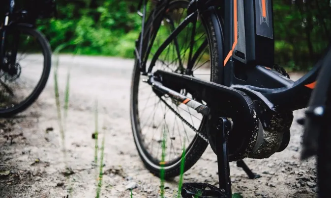 Part de darrere d'una bicicleta