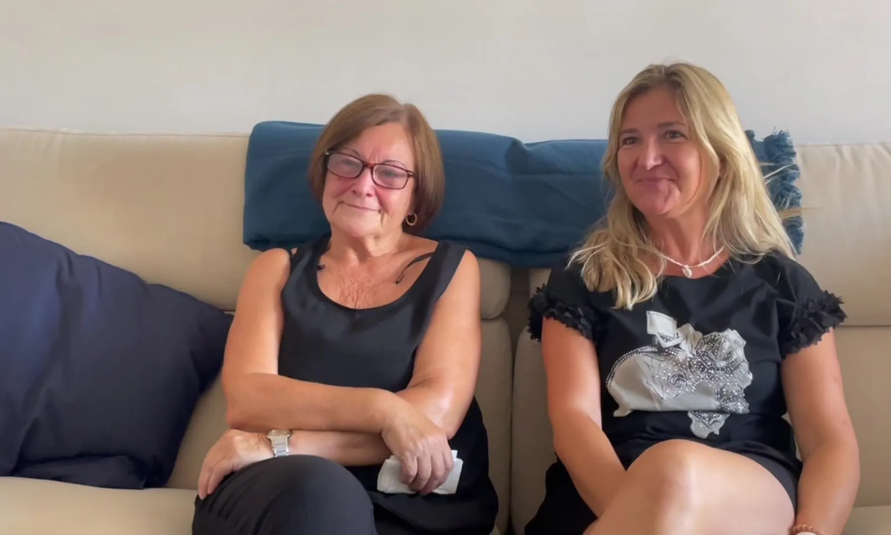 Una de les famílies allotjades per la Fundació Jubert Figueras mentre van ser a Barcelona per motius mèdics.
