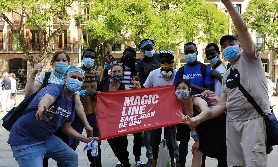 Una imatge de participants a la 'Magic Line' de l'any 2020, abans de la pandèmia.