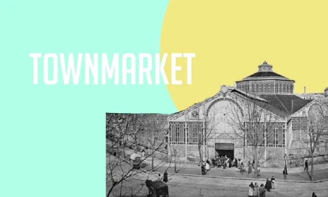 Grafisme per a la plataforma TownMarket publicat a la campanya de Goteo.