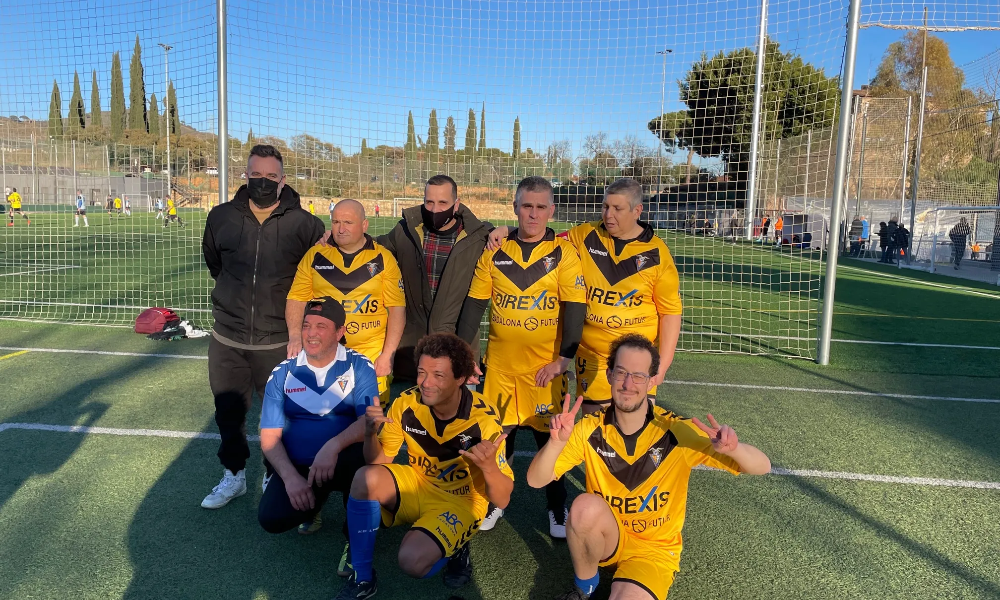 Alguns dels membres de l'equip Fundació Futbol Badalona - Sique, fundat a inicis de 2022 amb l'objectiu de visibilitzar la discapacitat en l'esport.