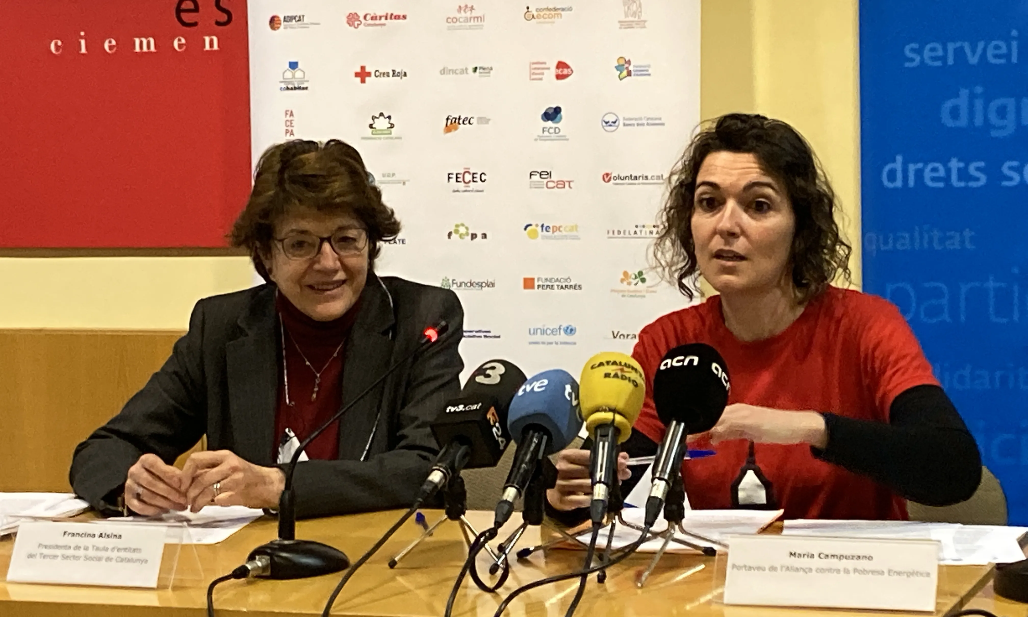 Francina Alsina i Maria Campuzano consideren que l'acord és una bona eina pel dret a l'energia, però demanen que es despleguin tots els compromisos.