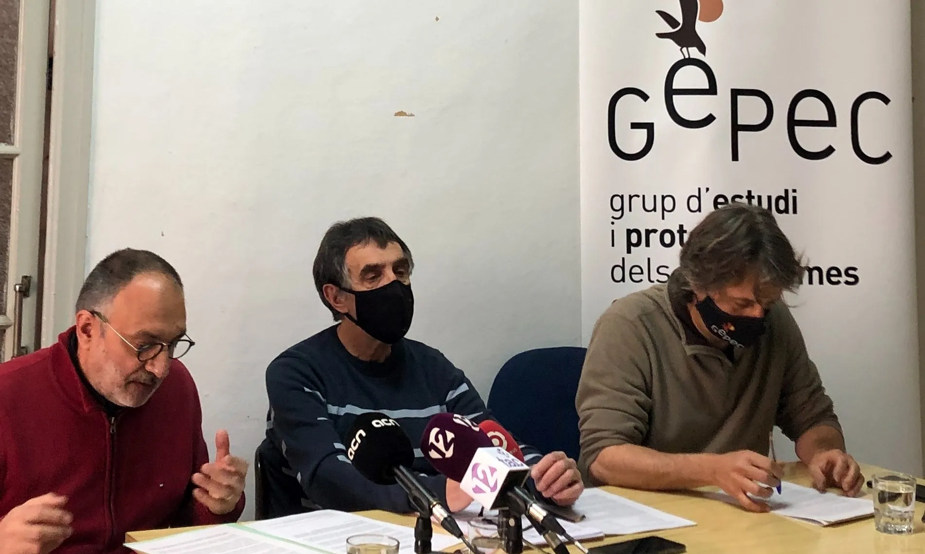 Imatge de la presentació de la plataforma a la seu del GEPEC-EdC a Reus.