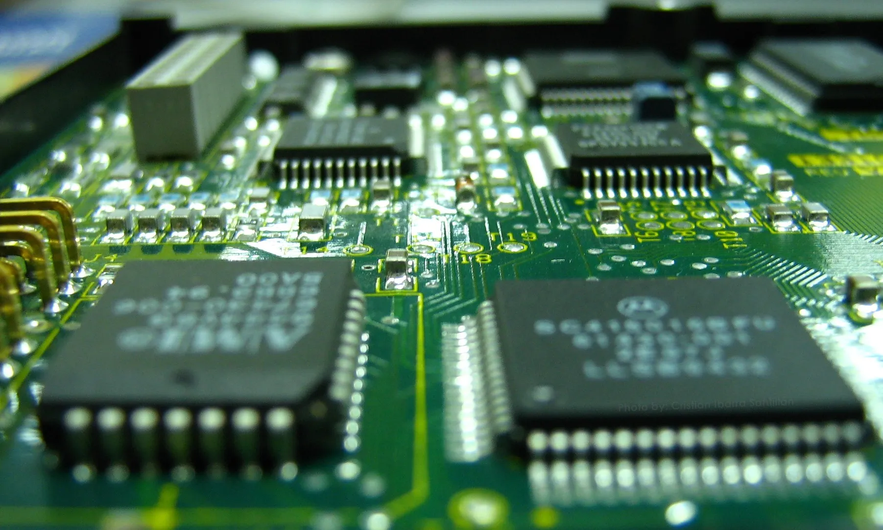 Microxips electrònics en una imatge de recurs.