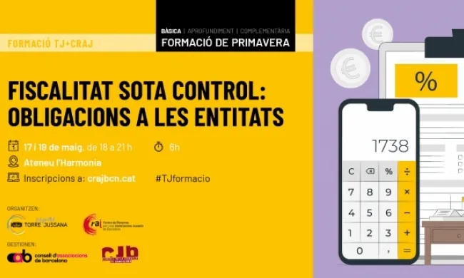 Cartell "Fiscalitat sota control: obligacions a les entitats"