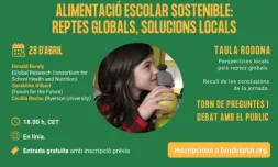 Webinar: Alimentació escolar sostenible - reptes globals, solucions locals