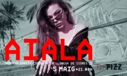 Cartell promocional del concert amb Aiala en llengua de signes. Font: enCantados.