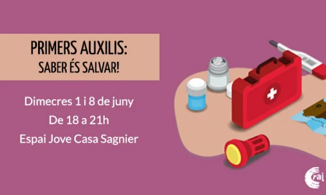 Cartell "Primers auxilis: saber és salvar!"