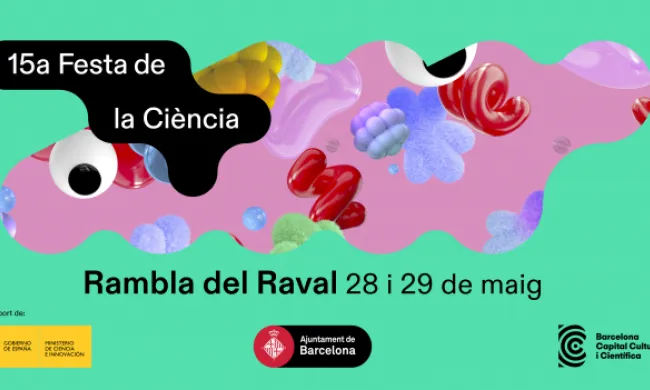 Imatge promocional de la Festa de la Ciència. Font: Ajuntament de Barcelona.