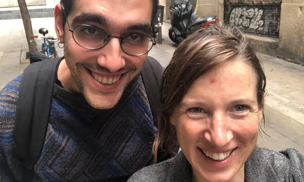 Ricardo Pérez-Hita Carrasco i Layla Dworkin, membres de la cooperativa La Laberinta.