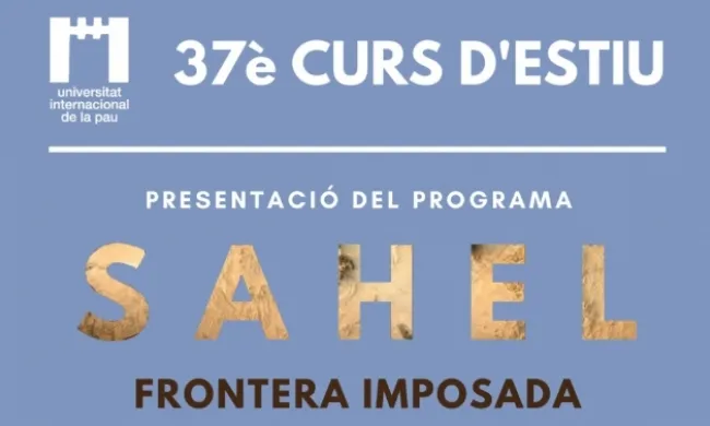 Cartell de la presentació del programa del 37è curs d'estiu. Font: Unipau