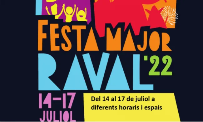 Cartell de la Festa Major del Raval. Font: Tot Raval.