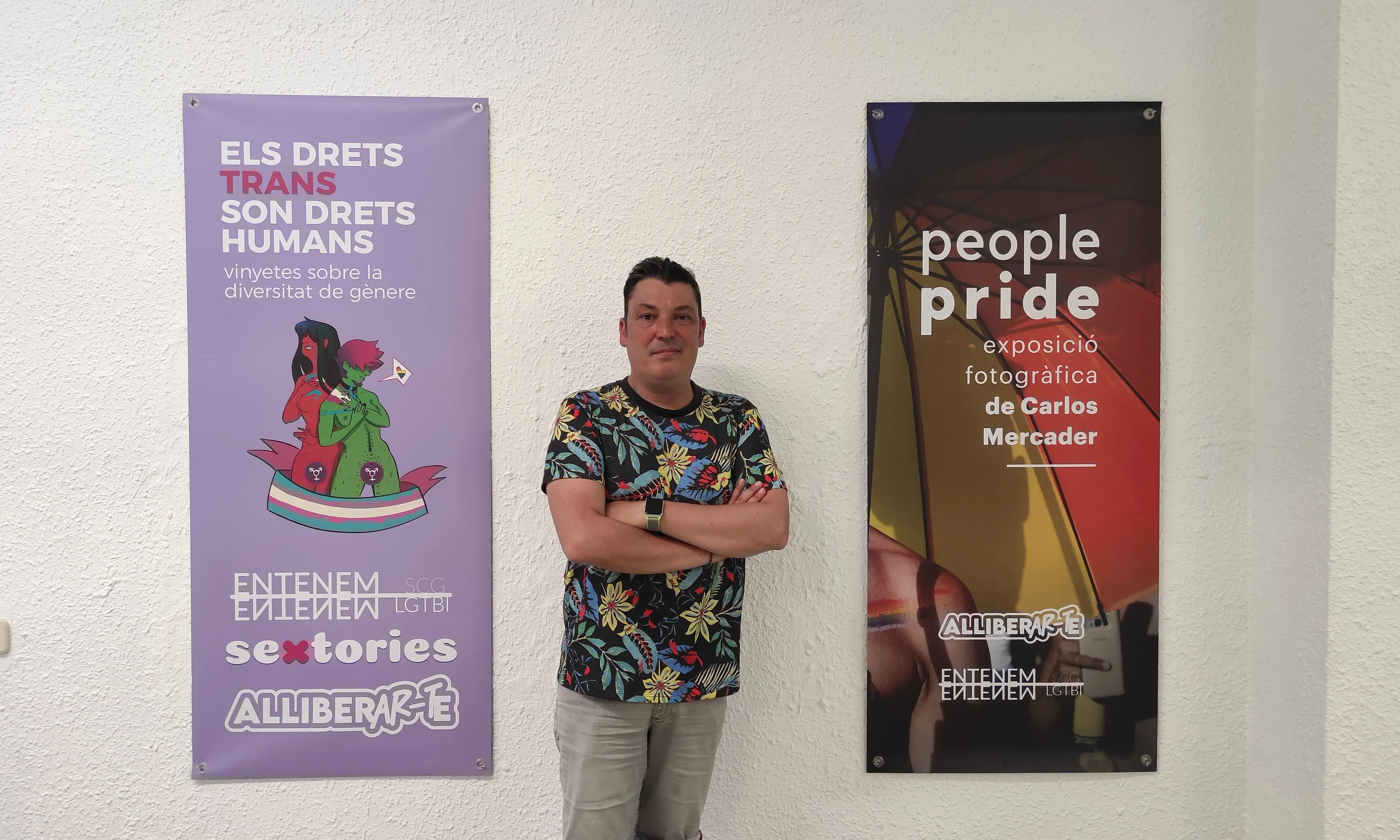 Xavi Villena és president d’Entenem Santa Coloma LGTBI, una entitat que treballa per visibilitzar el col·lectiu LGTBIQ+ del municipi.