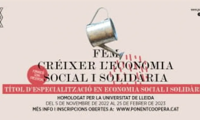 Cada cop es fa més necessari un debat sobre un nou model de creixement econòmic. Font: Ponent Coopera.