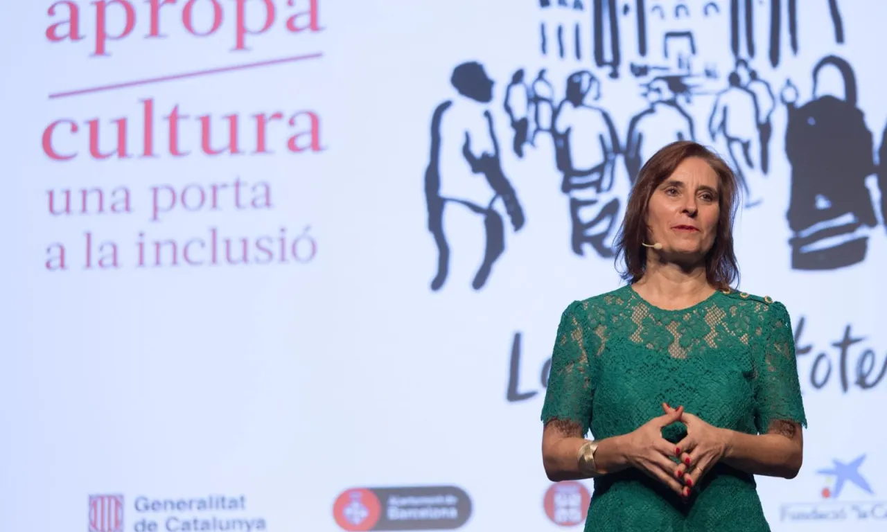 Sònia Gainza, directora d'Apropa Cultura, durant l'acte de presentació de la temporada.