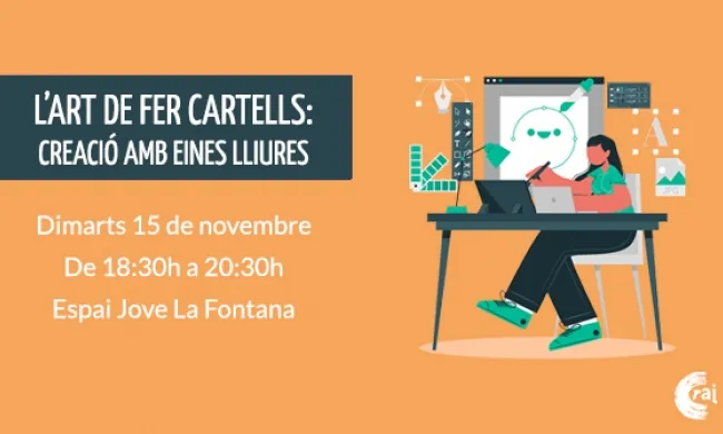 Cartell "L’art de fer cartells: creació amb eines lliures"