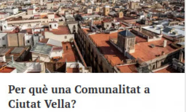 Imatge promocional de la tertúlia. Font: La Traginera Comunalitat de Ciutat Vella