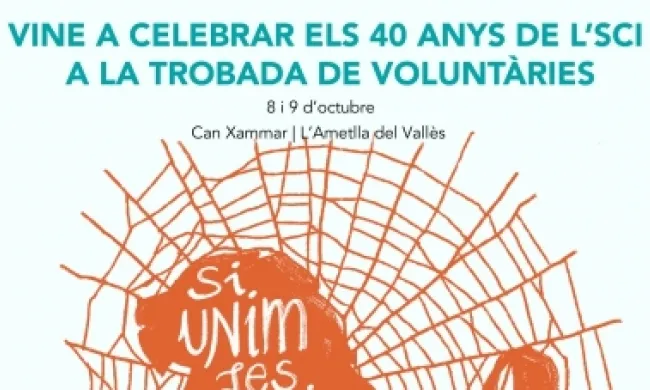 Cartell promocional de la trobada de voluntàries. Font: SCI