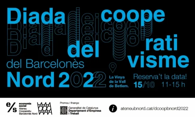 Diada del cooperativisme del Barcelonès Nord 2022, a la Vinya de la Vall de Betlem, Badalona, d'11 h a 15 h