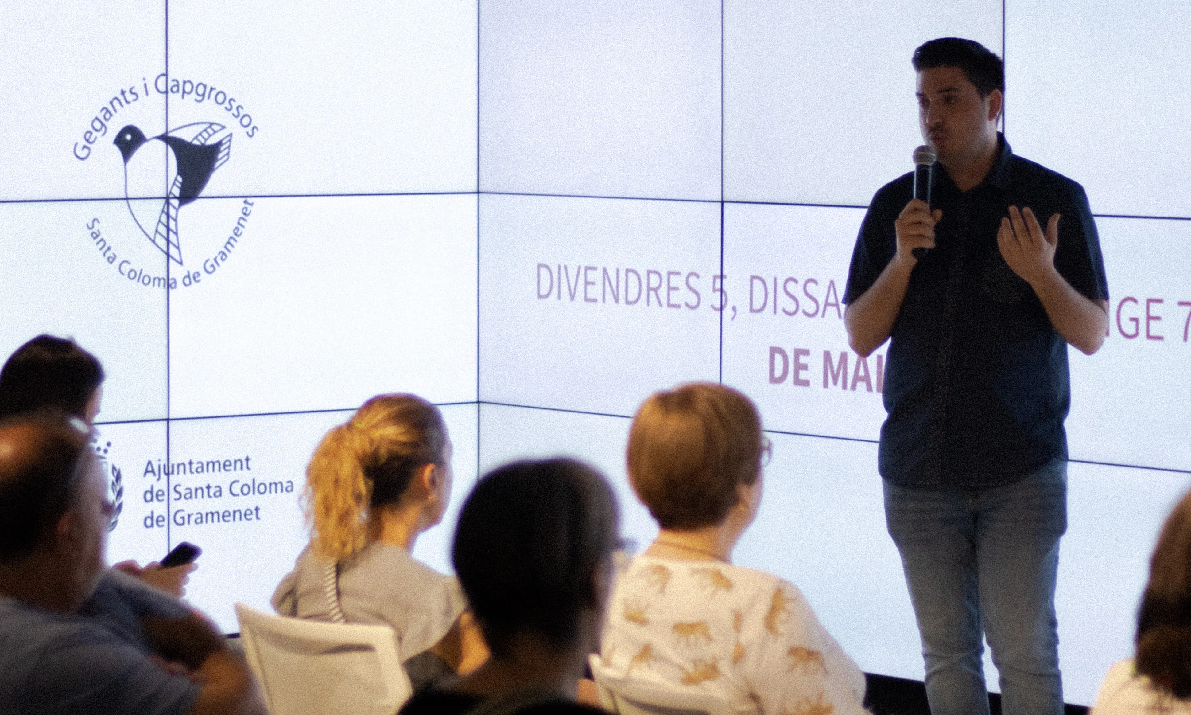 Aitor Coronado, president de la Colla de Gegants i Capgrossos de Santa Coloma de Gramenet.