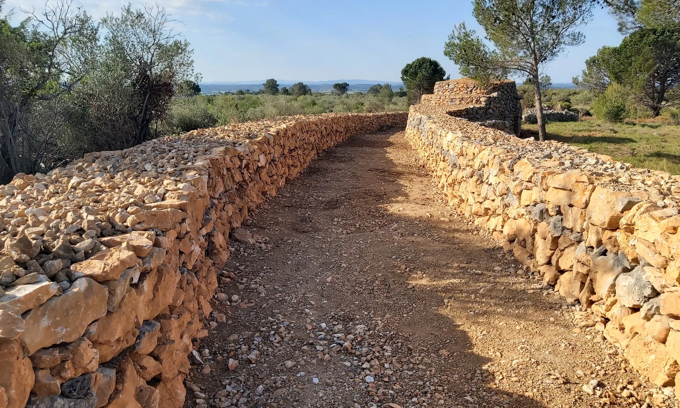 Imatge de l'històric Camí Ceboller de Llers, a l'Alt Empordà.