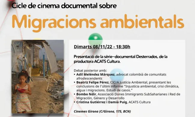 Cicle de cinema documental sobre Migracions ambientals