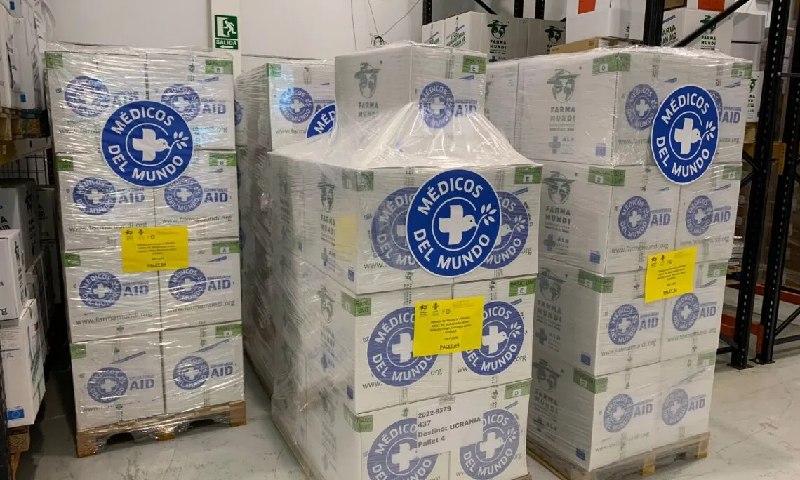 Metges del Món, amb el suport de Farmamundi, ja ha enviat 79 Kits sanitaris d'emergència a hosopitals d'Ucraïna.